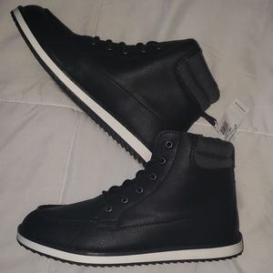 Boys Black Moccasin Boots